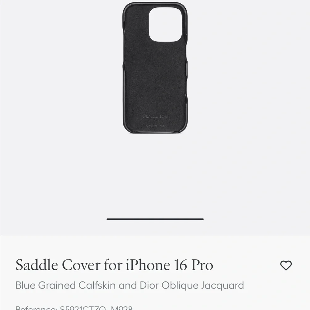 Dior OBLIQUE JACQUARD BLUE GRAINED CALFSKIN IPhone Case with Gold Chain